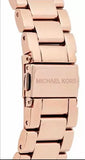 Michael Kors Bradshaw Quartz Rose Gold Dial Rose Gold Steel Strap Watch For Women - MK6556 Authentic Buy Shop Now