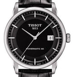 Tissot T Classic Luxury Black Dial Black Leather Strap Watch For Men - T086.407.16.051.00 Authentic Buy Shop Now