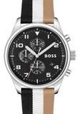 Hugo Boss Allure Chronograph Black Dial Multicolor Nylon Strap Watch for Men - 1513963 Authentic Buy Shop Now