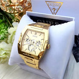 Guess Phoenix Multi Function Gold Dial Gold Steel Strap Watch for Men - GW0456G2 Authentic Buy Shop Now