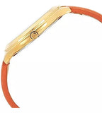 Michael Kors Runway Quartz Gold Dial Orange Leather Strap Watch For Women - MK2275 Authentic Buy Shop Now