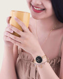Swarovski Cosmopolitan Black Dial Rose Gold Steel Strap Watch for Women - 5517797 Authentic Buy Shop Now