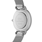 Daniel Wellington Petite Sterling Black Dial Silver Mesh Bracelet Watch For Women - DW00100304 Authentic Buy Shop Now