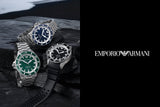 Emporio Armani Sea Explorer Automatic Yellow Dial Black Silicone Strap Watch For Men - AR60085 Authentic Buy Shop Now