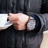 Diesel Mr Daddy 2.0 Chronograph Grey Dial Grey Steel Strap Watch For Men - DZ7315 Authentic Buy Shop Now