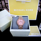 Michael Kors Mini Camille Multifunction Rose Gold Dial Rose Gold Steel Strap Watch For Women - MK7273 Authentic Buy Shop Now