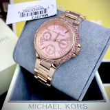 Michael Kors Mini Camille Multifunction Rose Gold Dial Rose Gold Steel Strap Watch For Women - MK7273 Authentic Buy Shop Now