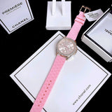 Michael Kors Mini Pilot Quartz Rose Gold Dial Pink Silicone Strap Watch For Women - MK7375 Authentic Buy Shop Now