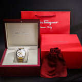 Salvatore Ferragamo Sapphire Silver Dial Two Tone Steel Strap Watch for Men - SFHP00520 Authentic Buy Shop Now