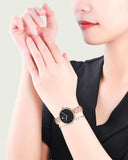 Swarovski Cosmopolitan Black Dial Rose Gold Steel Strap Watch for Women - 5517797 Authentic Buy Shop Now