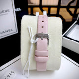 Swarovski Lovely Crystals Silver Dial Pink Leather Strap Watch for Women - 5261493 Authentic Buy Shop Now