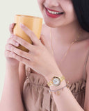 Swarovski Lovely Crystals Mother of Pearl Dial Rose Gold Steel Strap Watch for Women - 5261496 Authentic Buy Shop Now
