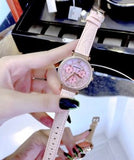 Swarovski Passage Chrono Pink Dial Pink Leather Strap Watch for Women - 5580352 Authentic Buy Shop Now