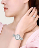 Swarovski Lovely Crystals Mini White Dial Silver Steel Strap Watch for Women - 5242901 Authentic Buy Shop Now