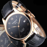 Tissot T Classic Le Locle Automatic Black Dial Black Leather Strap Watch For Men - T41.5.423.53 Authentic Buy Shop Now