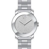 Movado Bold Crystal Dot Silver Dial Silver Steel Strap Watch For Women - 3600334 Authentic Buy Shop Now
