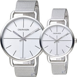 Calvin Klein Even White Dial Silver Mesh Bracelet Watch for Women - K7B23126 Authentic Buy Shop Now