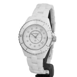 Chanel J12 Quartz Diamonds White Dial White Steel Strap Watch for Women - J12 H5703 Authentic Buy Shop Now