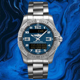 Breitling Aerospace Evo Blue Dial Silver Steel Strap Watch for Men - E79363101C1E1 Authentic Buy Shop Now