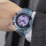 Versace Icon Active Chronograph Purple Dial Blue Silicone Strap Watch For Men - VEZ701523 Authentic Buy Shop Now