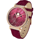 Swarovski Passage Moon Phase Red Dial Red Leather Strap Watch for Women - 5613323 Authentic Buy Shop Now