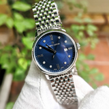 Maurice Lacroix Eliros Diamonds Blue Dial Silver Steel Strap Watch For Women - EL1094-SS002-450-1 Authentic Buy Shop Now