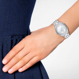 Emporio Armani Valeria Quartz Mother of Pearl Dial Silver Steel Strap Watch For Women - AR11030 Authentic Buy Shop Now