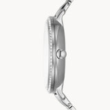 Fossil Jacqueline Multifunction Moonphase White Dial Silver Steel Strap Watch for Women - ES5164 Authentic Buy Shop Now