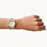 Fossil Riley Gold Dial Gold Steel Strap Watch for Women - ES3203 Authentic Buy Shop Now