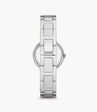 Fossil Virginia Pink Dial Silver Steel Strap Watch for Women - ES3504 Authentic Buy Shop Now