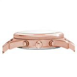Fossil Boyfriend Multifunction Rose Gold Dial Rose Gold Steel Strap Watch for Women - ES3885 Authentic Buy Shop Now