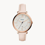 Fossil Jacqueline White Dial Pink Leather Strap Watch for Women - ES3988 Authentic Buy Shop Now