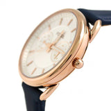 Fossil Tailor White Dial Blue Leather Strap Watch for Women - ES4260 Authentic Buy Shop Now
