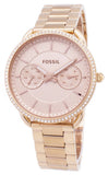 Fossil Tailor Rose Gold Dial Rose Gold Steel Strap Watch for Women - ES4264 Authentic Buy Shop Now