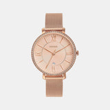 Fossil Jacqueline Quartz Rose Gold Dial Rose Gold Mesh Strap Watch for Women - ES4628 Authentic Buy Shop Now