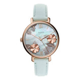 Fossil Jacqueline Multi Colored Dial Blue Leather Strap Watch for Women - ES4813 Authentic Buy Shop Now