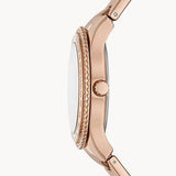Fossil Stella Sport Multifunction Rose Gold Dial Rose Gold Steel Strap Watch for Women - ES5106 Authentic Buy Shop Now