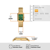 Fossil Raquel Three Hand Date Green Dial Gold Steel Strap Watch For Women - ES5341 Authentic Buy Shop Now