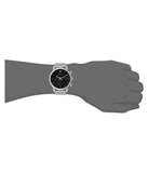 Emporio Armani Classic Chronograph Black Dial Silver Mesh Bracelet Watch For Men - AR1808 Authentic Buy Shop Now