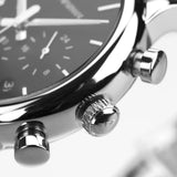 Emporio Armani Luigi Chronograph Black Dial Silver Mesh Bracelet Watch For Men - AR1811 Authentic Buy Shop Now