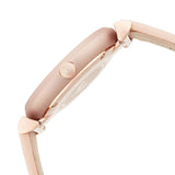 Emporio Armani Gianni T-Bar Quartz Rose Gold Dial Pink Leather Strap Watch For Women - AR11001 Authentic Buy Shop Now