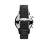 Emporio Armani Classic Quartz Chronograph White Dial Black Leather Strap Watch For Men - AR1807 Authentic Buy Shop Now