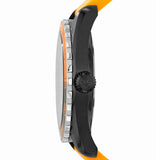 Emporio Armani Sportivo Quartz Black Dial Orange Rubber Strap Watch For Men - AR6046 Authentic Buy Shop Now