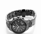 Emporio Armani Ceramica Chronograph Black Dial Black Strap Watch For Men - AR1452 Authentic Buy Shop Now