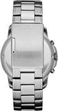 Fossil Grant Chronograph Black Dial Silver Steel Strap Watch for Men - FS4736 Authentic Buy Shop Now