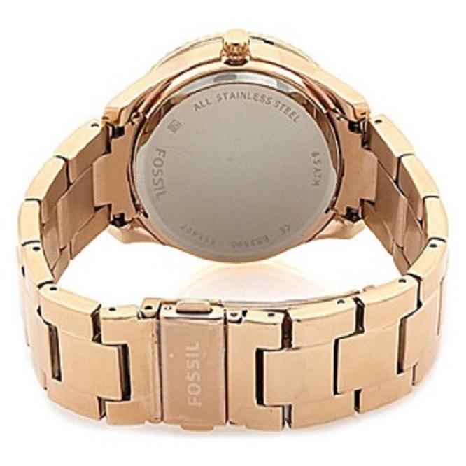 Fossil Stella Rose Gold Dial Rose Gold Steel Strap Watch for Women - ES3590 Authentic Buy Shop Now