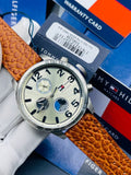 Tommy Hilfiger Jackson Multi-Function Silver Dial Brown Leather Strap Watch for Men - 1791239 Authentic Buy Shop Now