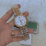 Fossil Original Boyfriend Analog White Dial Two Tone Steel Strap Watch for Women - ES3746 Authentic Buy Shop Now