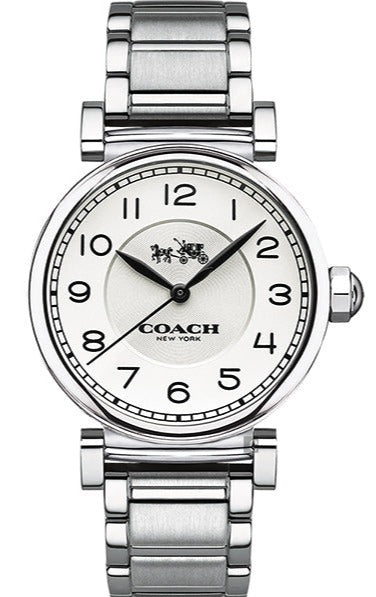 Coach Madison White Dial Silver Steel Strap Watch for Women - 14502394 Authentic Buy Shop Now