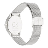 Calvin Klein Minimal SIlver Dial Silver Mesh Bracelet Watch for Women - K3M221Y6 Authentic Buy Shop Now